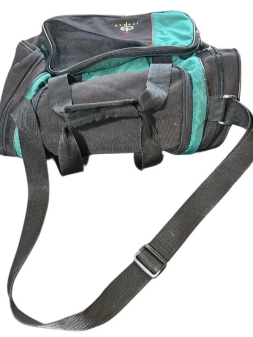 Vintage InGear Duffel Gym Travel Bag Large Compartment Side Pockets Multi Strap